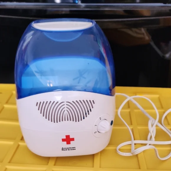 American Red Cross Blue and White Humidifier - Picture 1 of 3